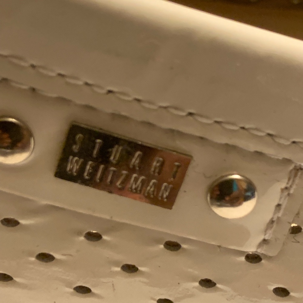 Stuart Weitzman Cream Color Patent Wedges - image 7